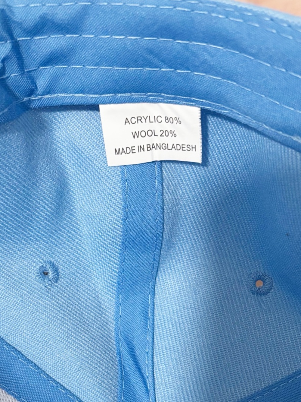 Classic Blank Light Blue Cotton Baseball Cap Hat Plain Minimalist Solid Sporty - Picture 7 of 7